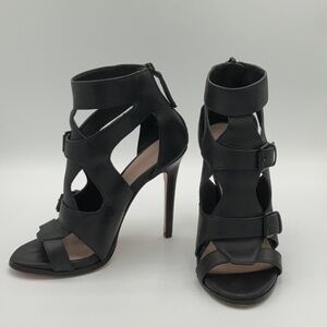 Pour La Victoire High Dress Cage Stiletto Pumps size 7